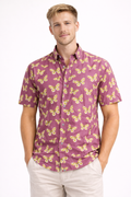 Jaipuri Butterfly Print Cotton Shirt – Premium Casual Summer Wear