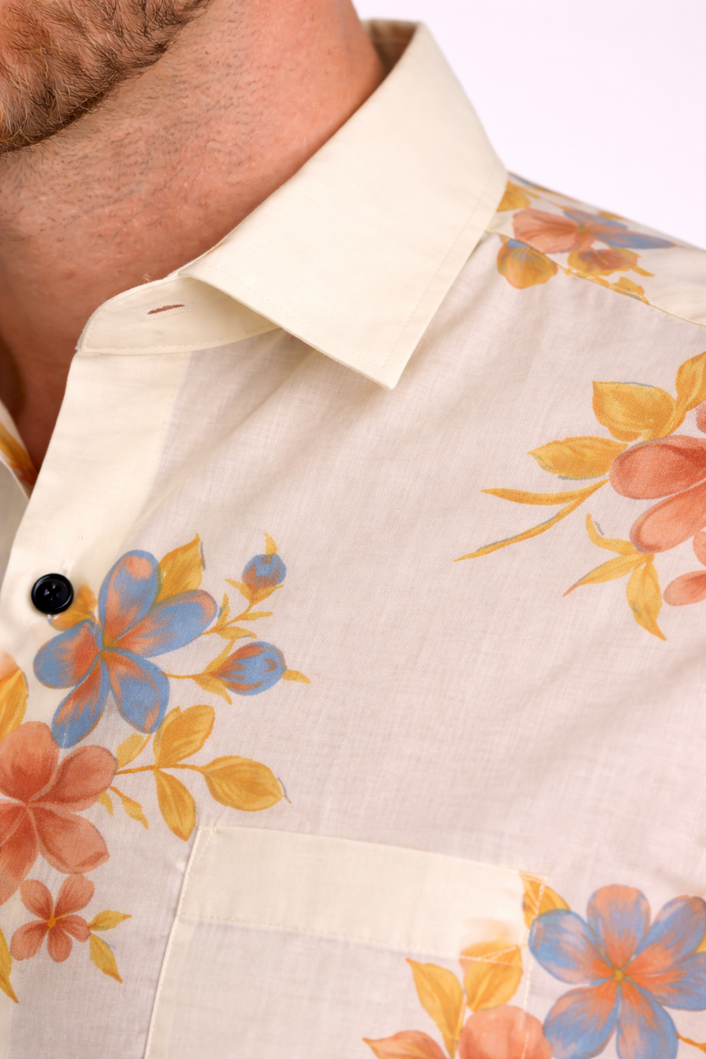 Sunset Bloom Jaipuri Cotton Shirt
