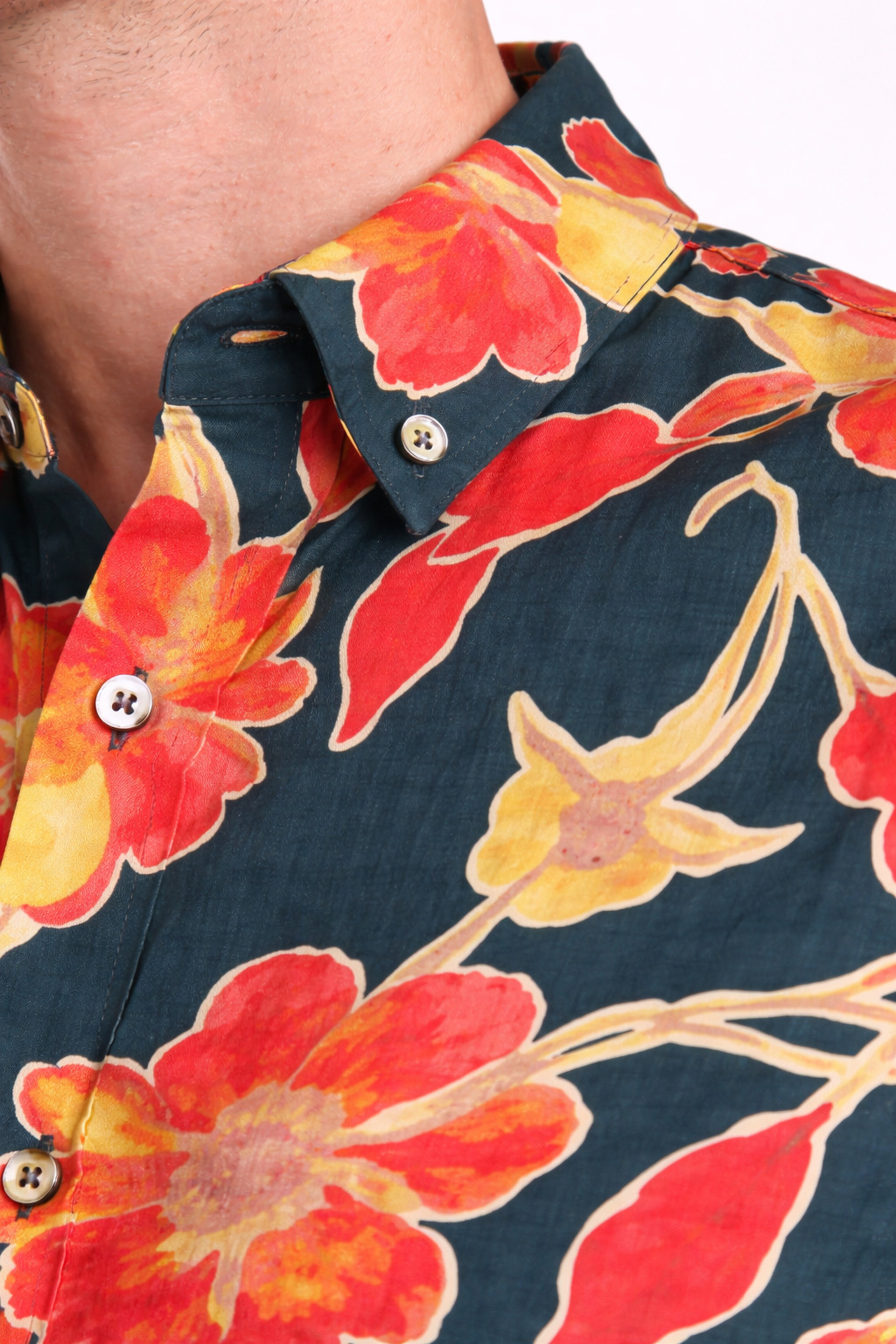 Midnight Bloom Jaipuri Floral Shirt