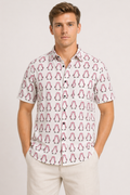 Jaipuri Penguin Print Cotton Shirt – Premium Casual Summer Wear for Men