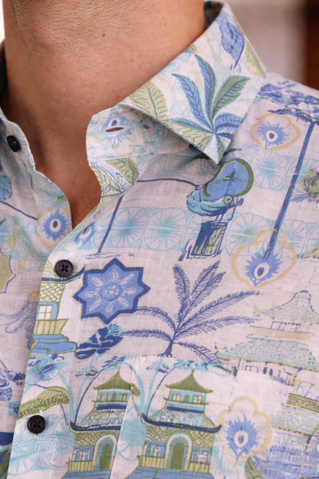 Royal Jaipuri Heritage Print Shirt – Premium Summer Fit