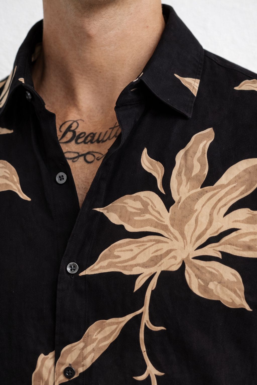 Midnight Bloom Black Floral Premium Shirt